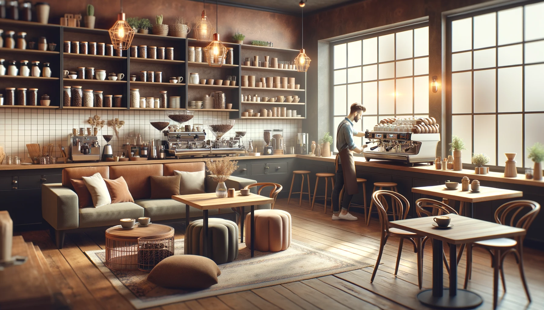 Cozy Coffee Shop Interior